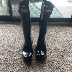 Hunter Tall Black Rain Boots